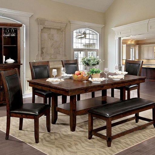 MEAGAN I Brown Cherry Dining Table - Carl's Furniture (Garden City, KS)