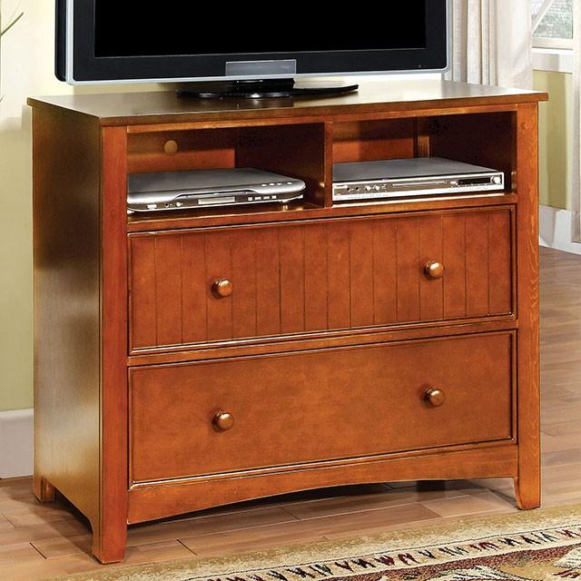 Omnus Oak Media Chest - Carl's Furniture (Garden City, KS)