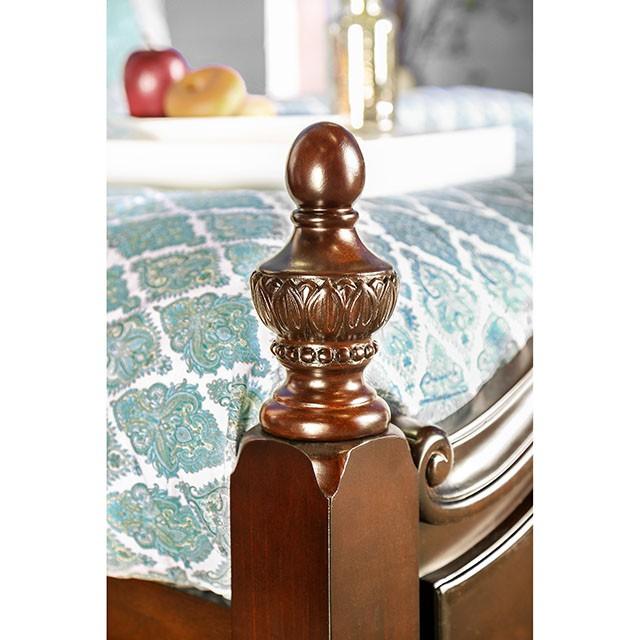 Mandura Cherry Cal.King & E.King Bed - Carl's Furniture (Garden City, KS)