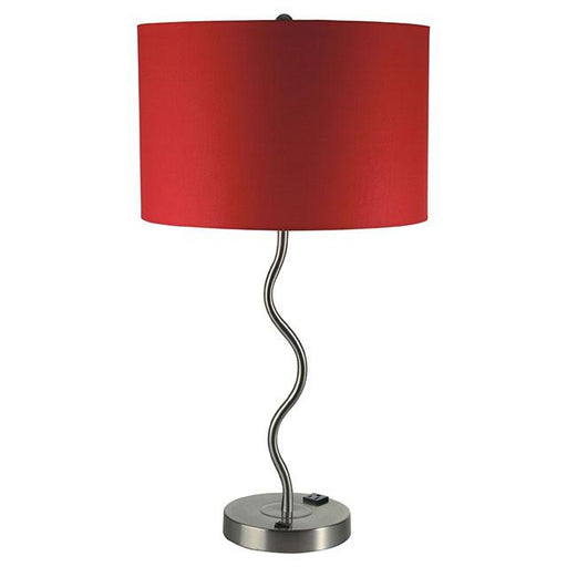 Sprig Red Table Lamp (2/CTN) - Carl's Furniture (Garden City, KS)