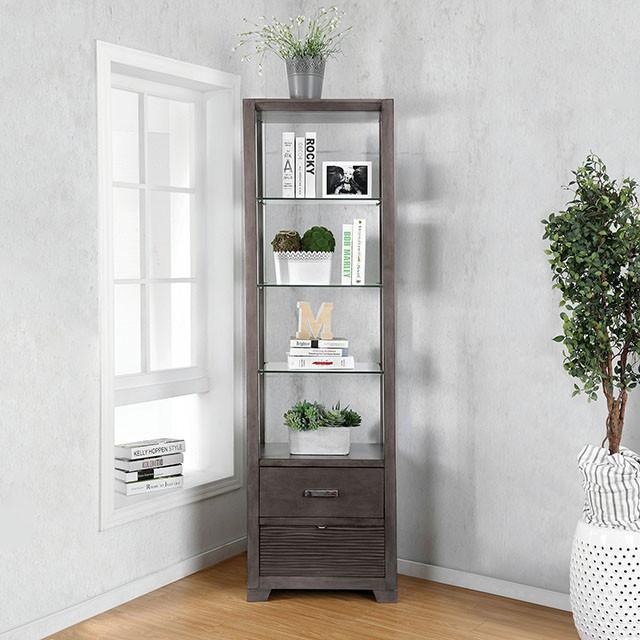 Tienen Gray Pier Cabinet - Carl's Furniture (Garden City, KS)
