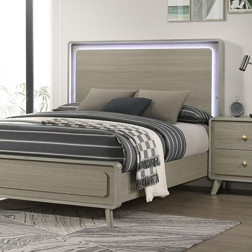 Rainier Bed Gray - Carl's Furniture (Garden City, KS)