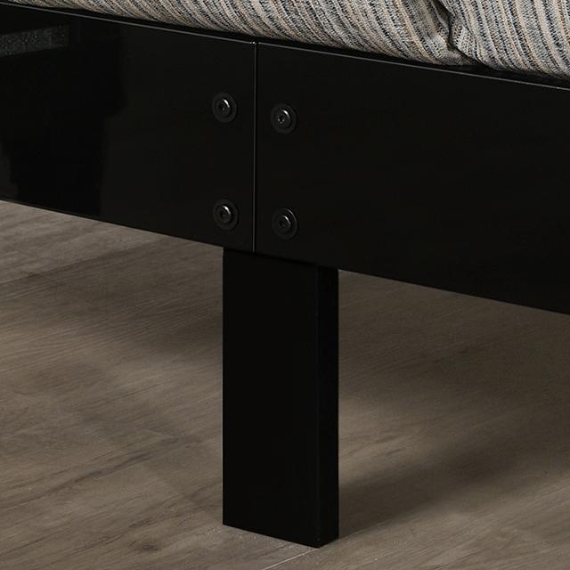 Magdeburg Bed Black & White - Carl's Furniture (Garden City, KS)
