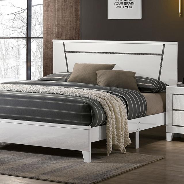 MAGDEBURG Cal.King Bed, Black & White - Carl's Furniture (Garden City, KS)