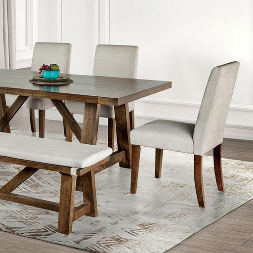 Losone Dining Table Set with Bench Rustic - Carl's Furniture (Garden City, KS)