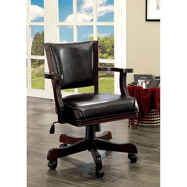 ROWAN Cherry Height-Adjustable Arm Chair - Carl's Furniture (Garden City, KS)
