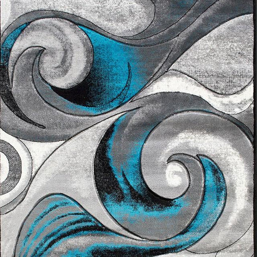 Niksar Turquoise 5' X 7' Area Rug - Carl's Furniture (Garden City, KS)