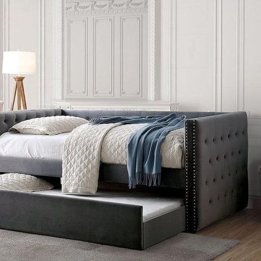 Susanna Gray Daybed w/ Trundle, Gray - Carl's Furniture (Garden City, KS)