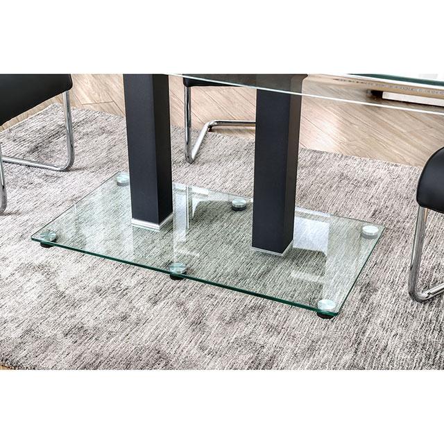 Richfield Black/Chrome Dining Table - Carl's Furniture (Garden City, KS)
