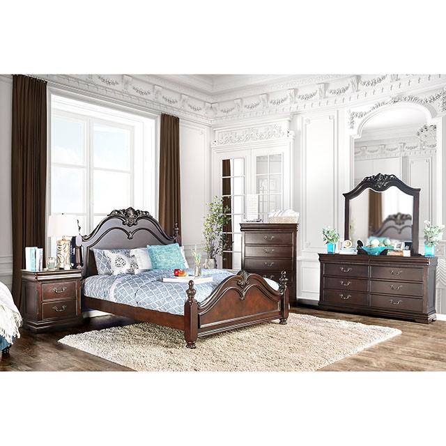 Mandura Cherry Cal.King & E.King Bed - Carl's Furniture (Garden City, KS)