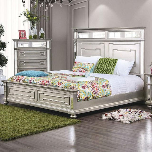 Salamanca Silver Cal.King & Queen Bed - Carl's Furniture (Garden City, KS)