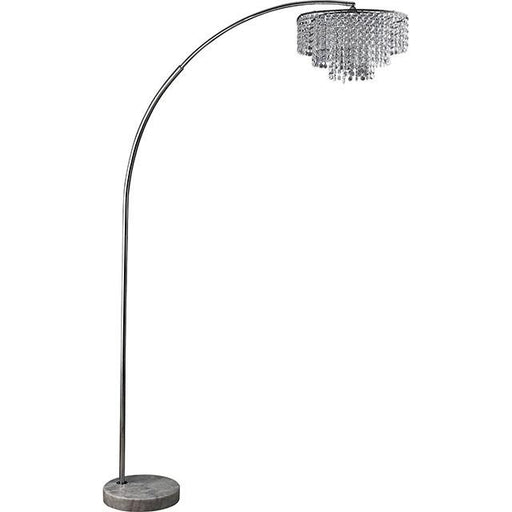 Julie Chrome 62"H Crystal Chrome Arch Lamp - Carl's Furniture (Garden City, KS)