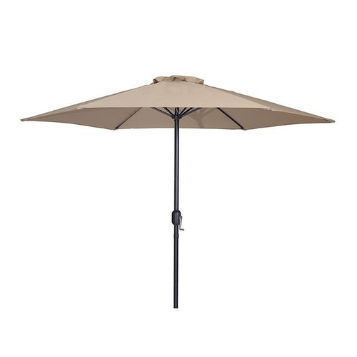 Lali 9 Ft Outdoor Umbrella + 21" Round Base - Carl's Furniture (Garden City, KS)
