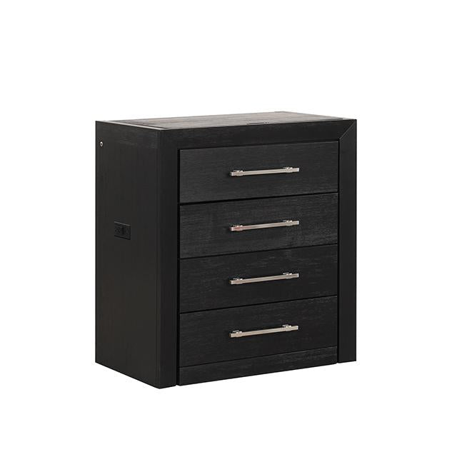 Ashbourne Bedside Vanity Set with Stool Contemporary - Carl's Furniture (Garden City, KS)