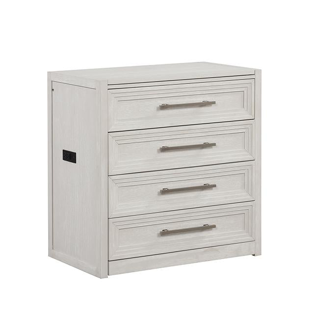 Ashbourne Bedside Vanity Set with Stool Contemporary - Carl's Furniture (Garden City, KS)