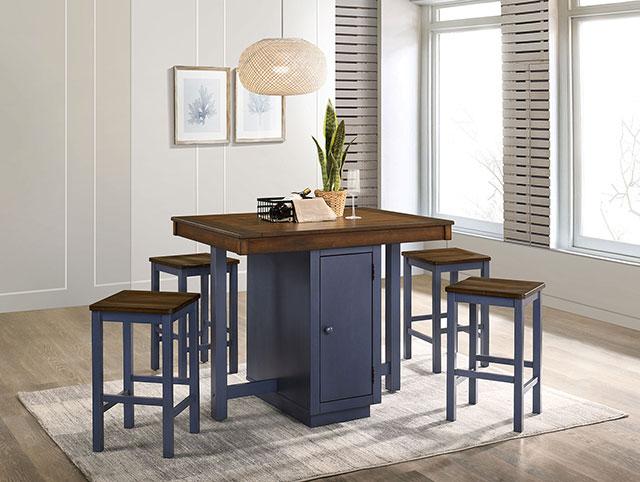 Azurine 5 Pc. Counter Ht. Set - Carl's Furniture (Garden City, KS)