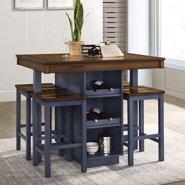 Azurine 5 Pc. Counter Ht. Set - Carl's Furniture (Garden City, KS)