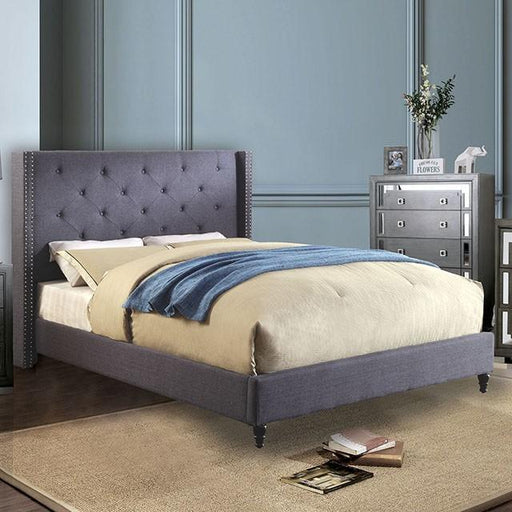 Anabelle E.King Bed Purple & Natural - Carl's Furniture (Garden City, KS)