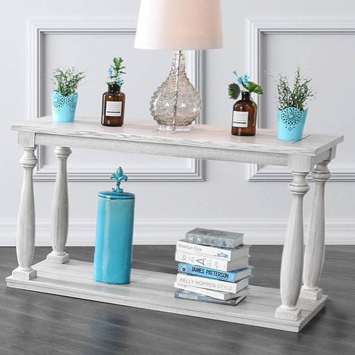 Arlington Antique White Sofa Table - Carl's Furniture (Garden City, KS)