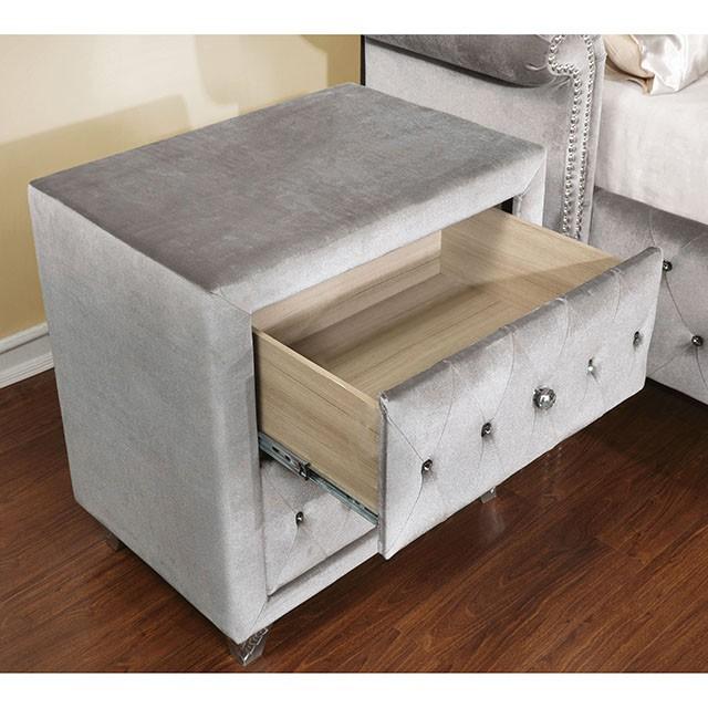 Alzir Gray Night Stand - Carl's Furniture (Garden City, KS)