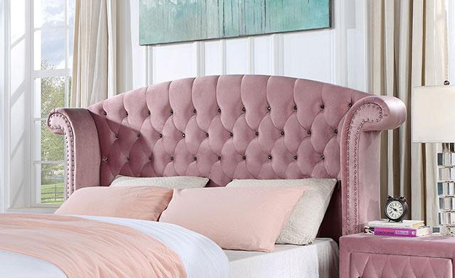 Zohar Bed Black & Pink - Carl's Furniture (Garden City, KS)