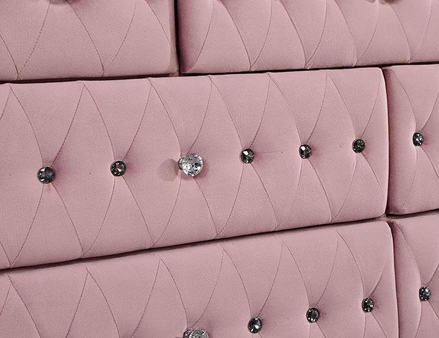 Zohar Bed Black & Pink - Carl's Furniture (Garden City, KS)