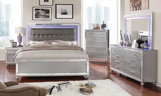 Brachium Silver Night Stand - Carl's Furniture (Garden City, KS)