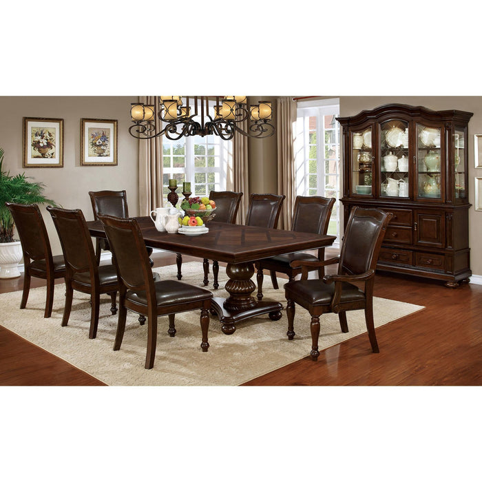 Alpena Brown Cherry/Espresso Arm Chair & Side Chair (2/CTN) - Carl's Furniture (Garden City, KS)