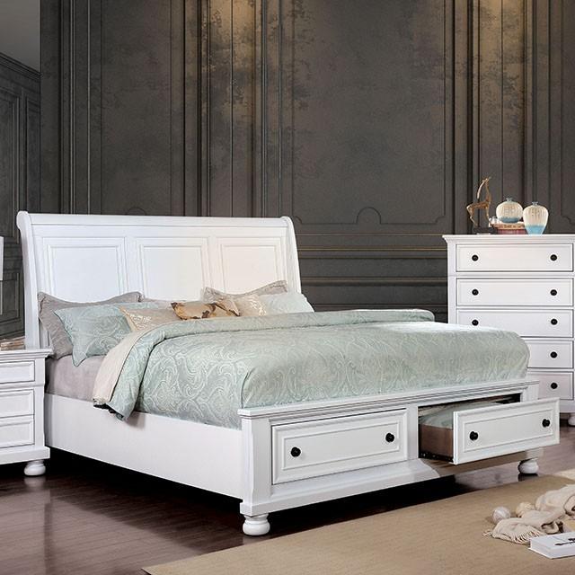 Castor Brown Cherry Queen, E.King, & Cal.King Bed - Carl's Furniture (Garden City, KS)