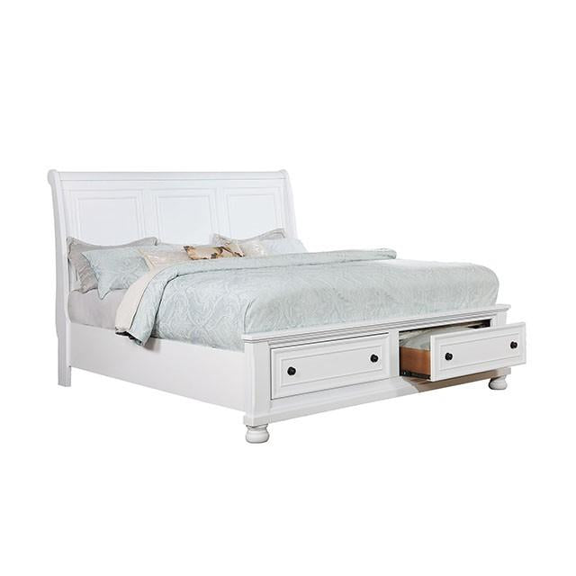 Castor Brown Cherry Queen, E.King, & Cal.King Bed - Carl's Furniture (Garden City, KS)