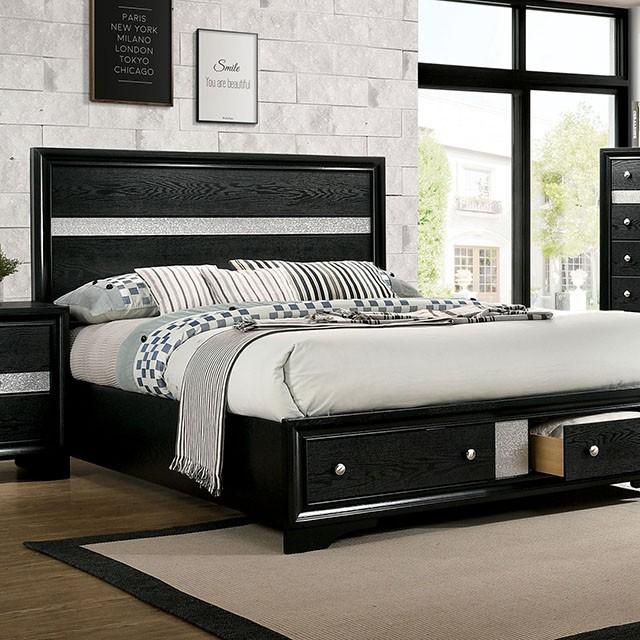 CHRISSY E.King, Full, & Queen Bed White, Grey, & Black - Carl's Furniture (Garden City, KS)