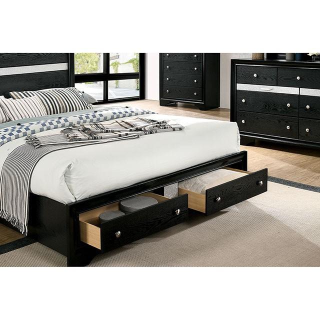 CHRISSY E.King, Full, & Queen Bed White, Grey, & Black - Carl's Furniture (Garden City, KS)