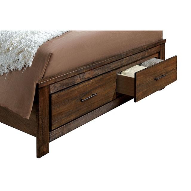 ELKTON Oak Cal.King, E.King, & Queen Bed - Carl's Furniture (Garden City, KS)