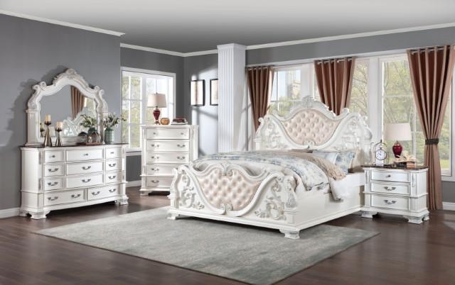 Esparanza Bed Cherry & White - Carl's Furniture (Garden City, KS)