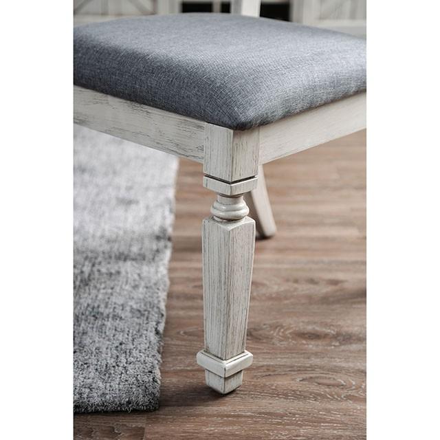 Georgia Antique White/Gray Dining Table - Carl's Furniture (Garden City, KS)