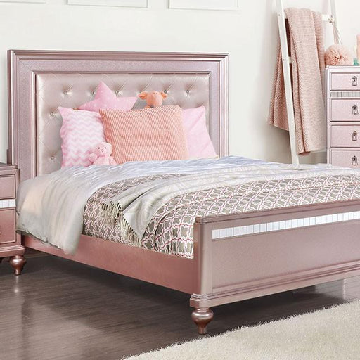 Ariston Rose Pink Full, Twin, & Queen Bed - Carl's Furniture (Garden City, KS)