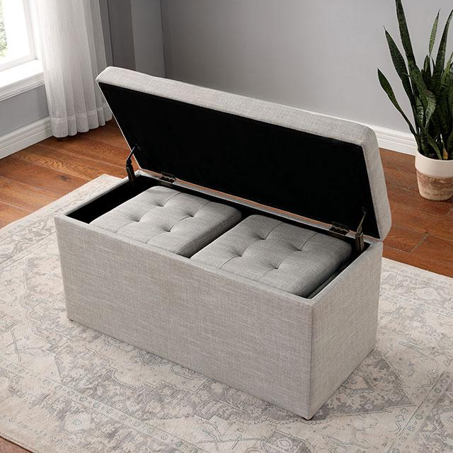 DARYN Storage Bench w/ Ottoman - Carl's Furniture (Garden City, KS)