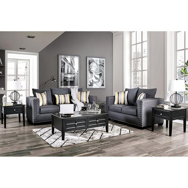 Inkom Slate Love Seat - Carl's Furniture (Garden City, KS)