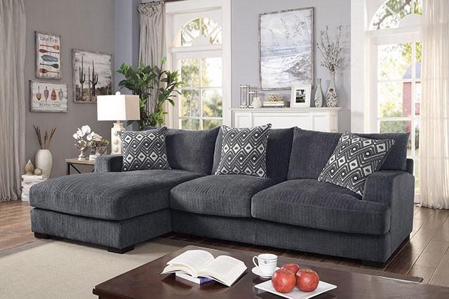 Kaylee Gray L-Shaped Sectional - Carl's Furniture (Garden City, KS)