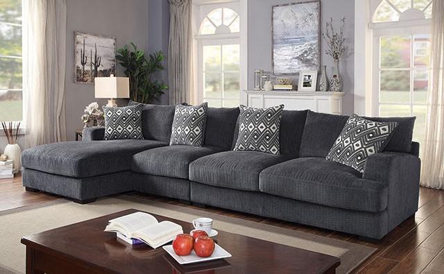 Kaylee Gray Large L-Shaped Sectional - Carl's Furniture (Garden City, KS)