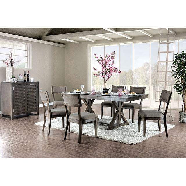 Leeds Gray Dining Table - Carl's Furniture (Garden City, KS)