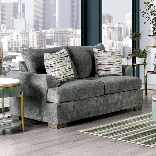 LEYTONSTONE Loveseat, Gray - Carl's Furniture (Garden City, KS)