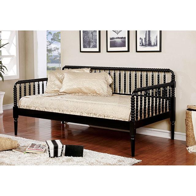 Linda Black Twin Daybed - Carl's Furniture (Garden City, KS)