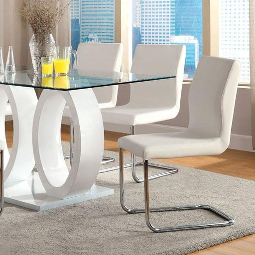 LODIA I White Dining Table - Carl's Furniture (Garden City, KS)