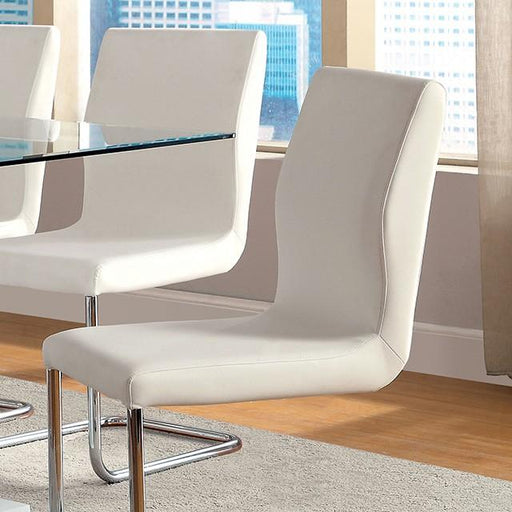 LODIA I White Side Chair - Carl's Furniture (Garden City, KS)