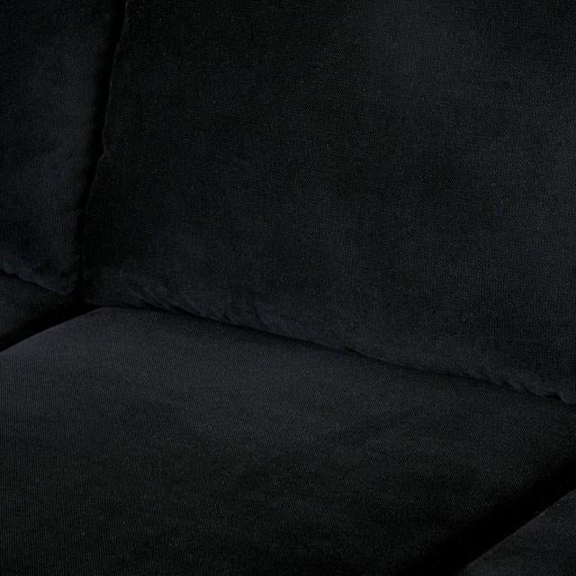 LOMMA Black Ottoman - Carl's Furniture (Garden City, KS)