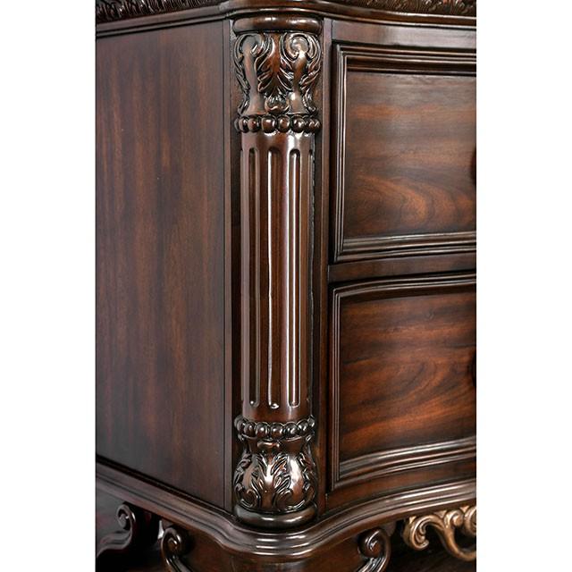 Menodora Brown Cherry Cal.King, E.King, Queen Bed - Carl's Furniture (Garden City, KS)