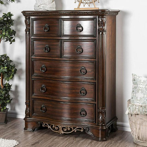 Menodora Brown Cherry Chest - Carl's Furniture (Garden City, KS)