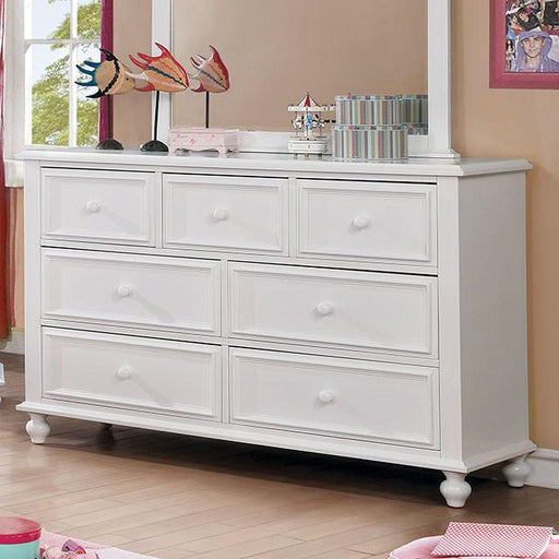 OLIVIA White Dresser - Carl's Furniture (Garden City, KS)