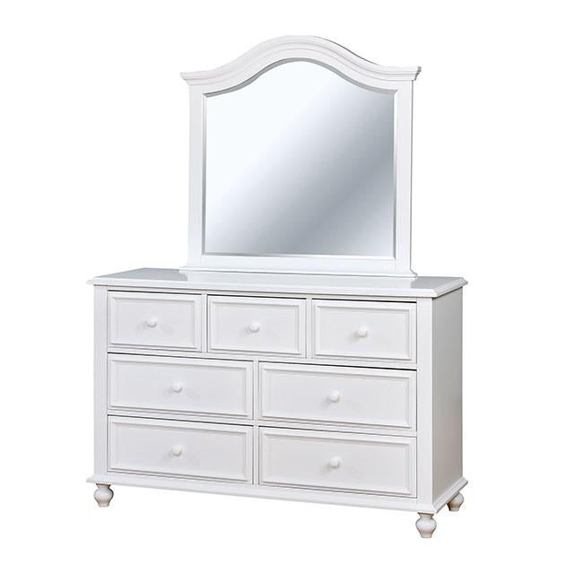 OLIVIA White Dresser - Carl's Furniture (Garden City, KS)